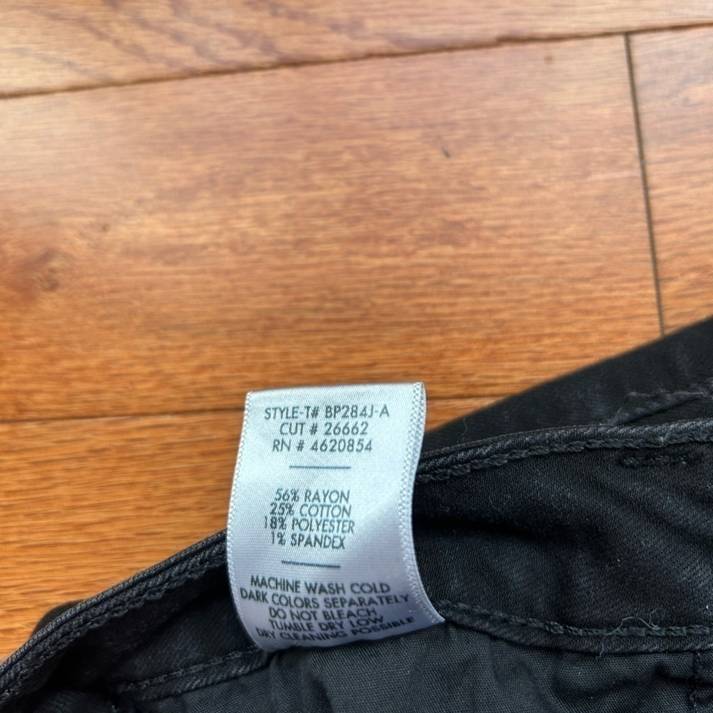 Just Black Denim women’s black mid-rise skinny jeans - Picture 5 of 5